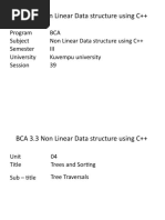 BCA 3.3 Non Linear Data Structure Using C++