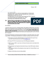 Rules & Regulations For Selection Trails Seniors Men&Women 2021