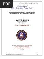 Download Comparison of CAPM  APT by Rikesh Daliya SN51396015 doc pdf