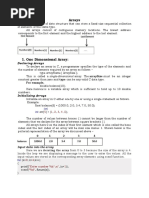 Arrays in C