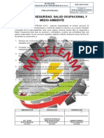 Política de Seguridad, Salud Ocupacional y Medio Ambiente