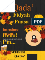 QADA' & FIDYAH PUASA