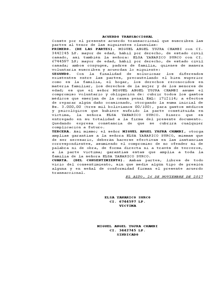 Acuerdo de Justicia Transaccional | PDF | Justicia | Crimen y violencia