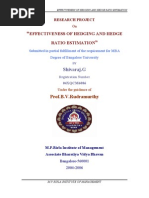 Download Effectiveness of Hedging  Hedge Ratio Estimation by Rikesh Daliya SN51396456 doc pdf