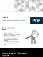 Literature Review and Theoretical Framework