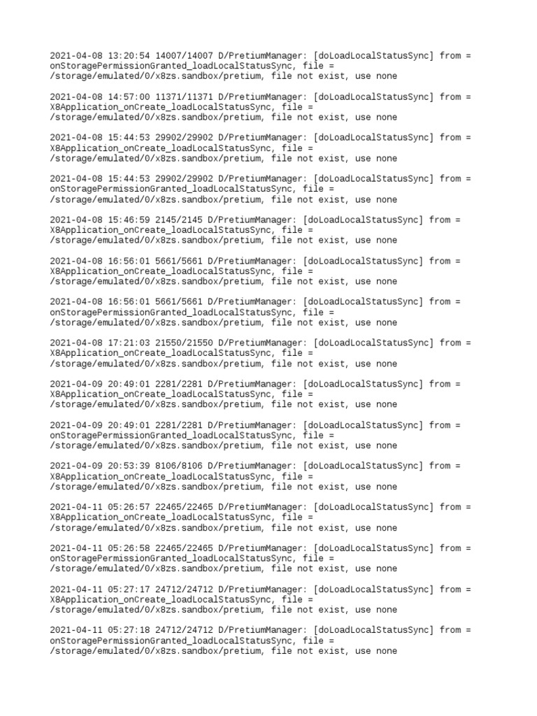 PretiumManager Load Status Logs | PDF | Computers