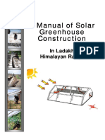 A Manual of Solar Greenhouse Construction
