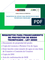 Ley 28585 Requisitos Riego Tecnificdo