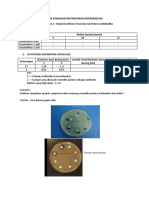 DATA PENGAMATAN PRAKTIKUM MIKROBIOLOGI ke 4 koefisien fenol dan uji potensi antibiotik