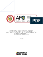 APC Manual de Proyectos de Cooperacion Internacional