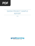 SMDM Project SAMPLE REPORT