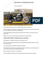 Why Choose Kelley Blue Book For Motorcyclesioqae