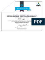 Certificado RCP