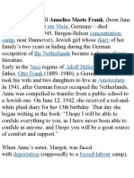 Frankfurt Am Main Concentration Camp Diary The Netherlands Nazi Adolf Hitler Otto Frank Amsterdam
