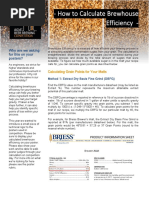 Brewing Calculations and Methods | PDF | Drink | Biotechnology Products