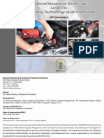 Curriculum For Auto Electrician-QA
