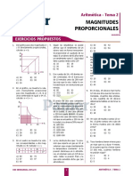 Magnitudes Proporcionales: Ejercicios Propuestos