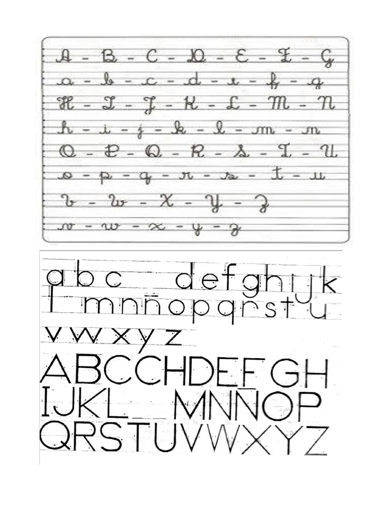 Abecedario en Molde y Carta | PDF