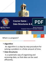 Course Name: Data Structures & Algorithms: BITS Pilani