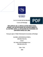 INFLUENCIA DE LA REGULACIÓN EMOCIONAL-ANTEC