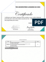 Certificado Curso Gestão Ambiental 40h