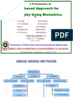 A DWT Based Approach For Steganography Using Biometrics