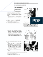 ONAN 120 DVE 120.0DVE 120KW Diesel Generator Engine Valve Lash Clearance Adjusting