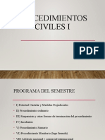 UC Procedimientos Civiles I Medidas Prejudiciales