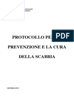 Protocollo Per La Prevenzione e La Cura Della Scabbia
