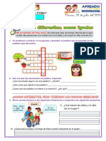 FICHA-TUTORIA-02 julio-SOMOS DIFERENTES, SOMOS IGUALES