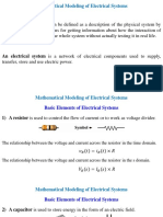 Section - Mathematical Modeling of Electrical Systems