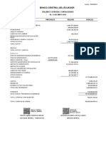 Balance General Consolidado BCE Mayo 2021