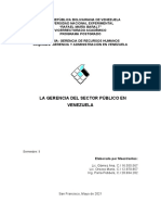 Trabajo de Investigacion La Gerencia Publica en Venezuela