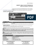 Deep Sea Electronics: DSE2152 Installation Instructions