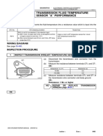 DTC P0711 Transmission Fluid Temperature Sensor "A" Performance