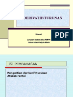 Derivatif dan Aplikasinya