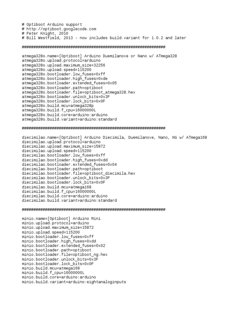 Boards | PDF | Central Processing Unit | Arduino