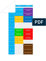 Horario 2021 - 1