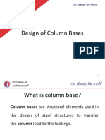 Lecture-9 Design of Column Bases