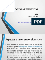 Pautas para Referencias APA