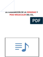 Determinacion de La Densidad y Peso Molecular Del