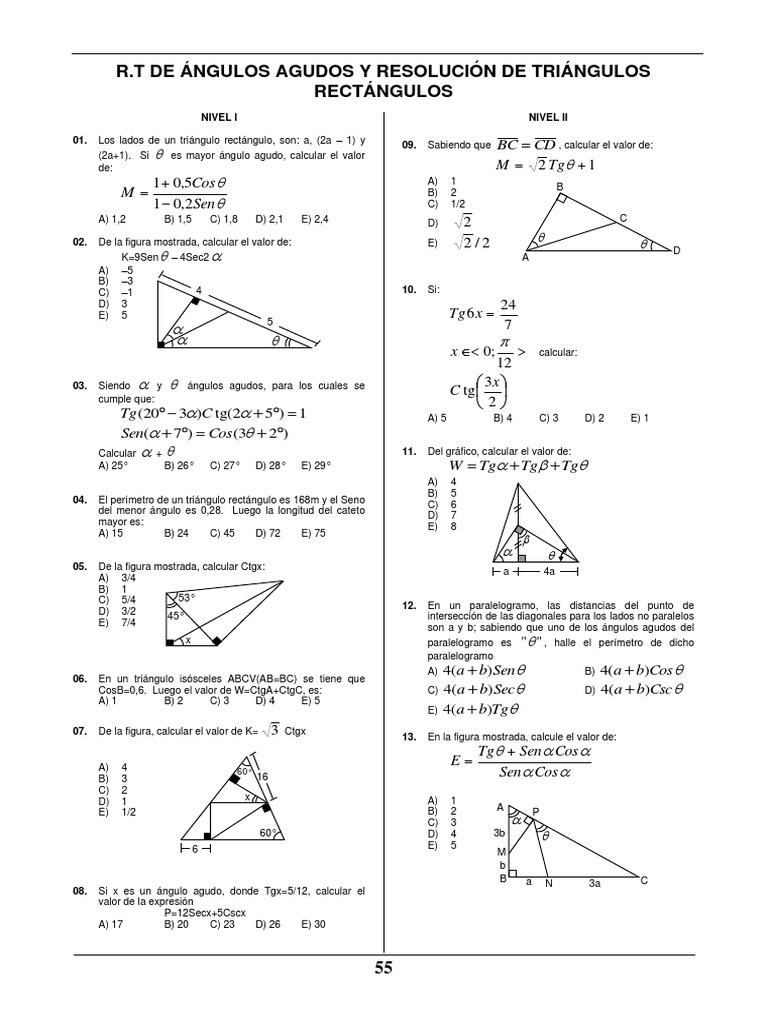 R T De Trigonometria Pdf Triangulo Geometria Del Plano Euclidiano