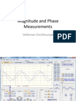 Magnitude and Phase Measurements: Velleman Oscilloscope