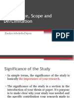 Report-Significance of The Study