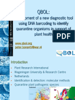 Development of A New Diagnostic Tool Using DNA Barcoding To Identify Quarantine Organisms in Support of Plant Health