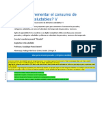 ¿Cómo Incrementar El Consumo de Alimentos Saludables V