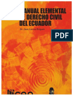 Manual de Derecho Civil Juan Larrea Holguín