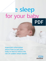 Reduce SIDS risk with safe sleep tips