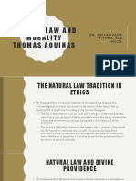 Unit 2 Natural Law and Morality Thomas Aquinas