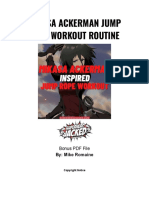 Mikasa Ackerman Jump Rope Workout PDF